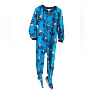 Blue Kids One Piece with Cartoon Print